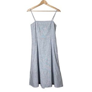 Theory Powder Blue Striped Sundress